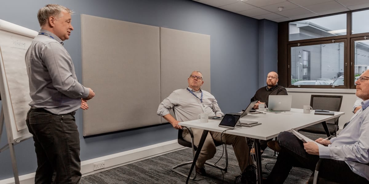 men having a meeting